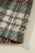 Plaid Print Chest Pockets Turn Down Collar Shacket